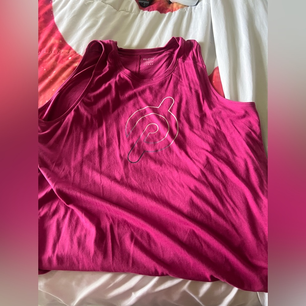 Peloton Magenta Logo Workout Tank
